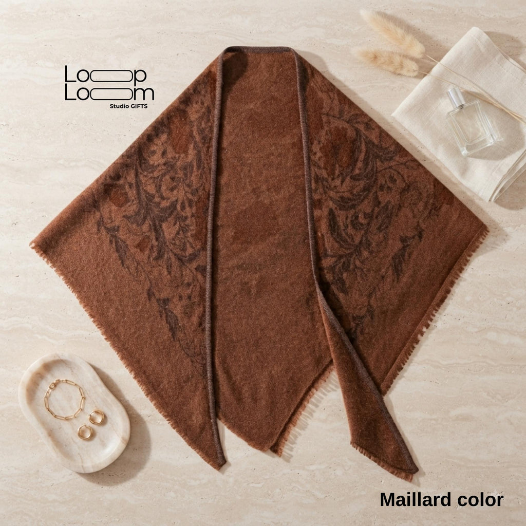 100% Pure Cashmere Shawl for Women, Soft Equestrian Fall Wrap, Elegant Quiet Luxury Autumn Accessory, Gift for Her, Lightweight Winter Shawl