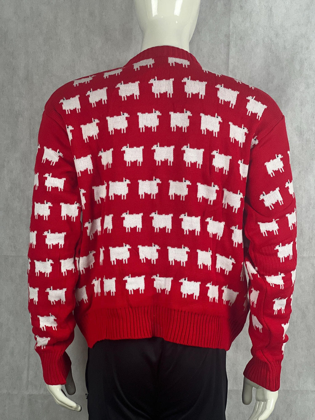 Royal Sheep Red Jumper – Vintage Princess Style Sweater – Hand Made Customized Sweater