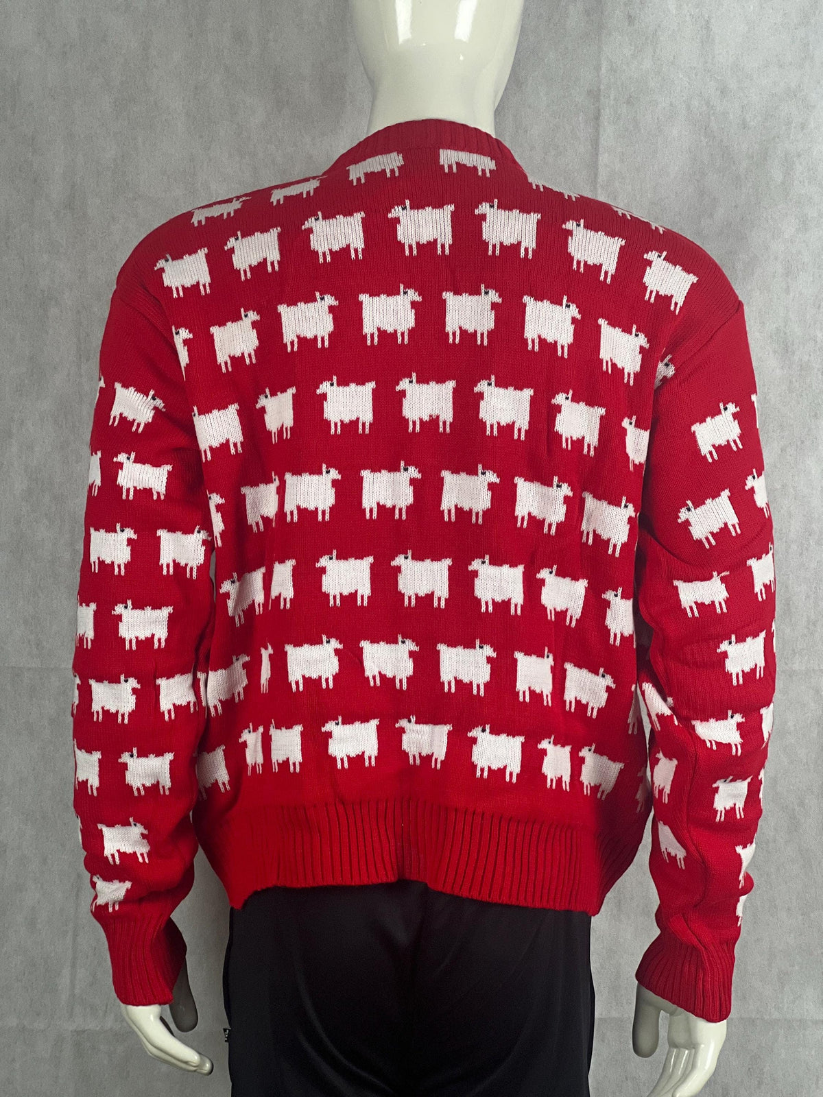 Royal Sheep Red Jumper – Vintage Princess Style Sweater – Hand Made Customized Sweater