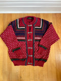 1980s Nordstrikk Wool Norwegian Cardigan. L