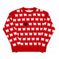 Royal Sheep Red Jumper – Vintage Princess Style Sweater – Hand Made Customized Sweater
