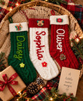 2026 Christmas Personalized Christmas Stocking - Custom Name Knit Stocking - Toddler Knit Stocking - Christmas Stocking Day