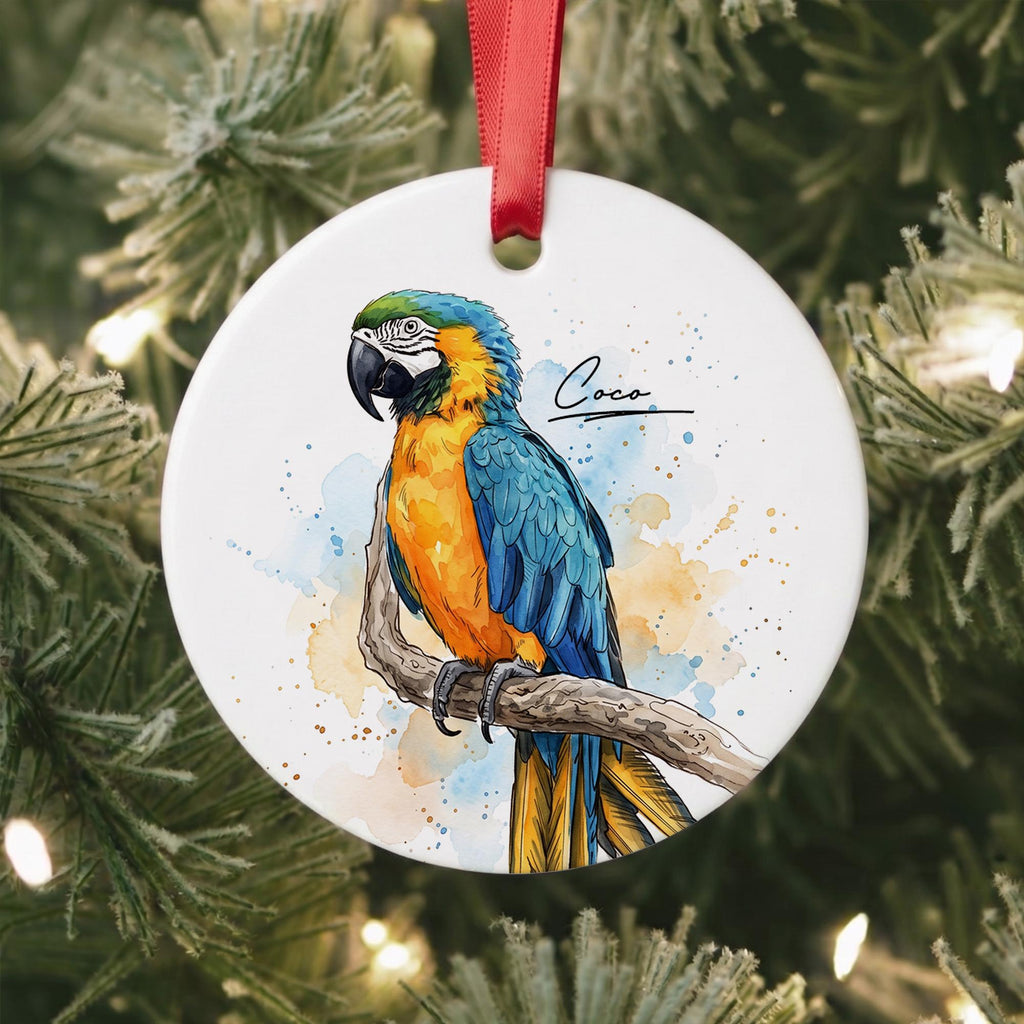 Personalized Pet Portrait Christmas Ornament, Goldfish Lizard Bird Horse Hamster Rabbit Goat Ornament, Pet Owner Gift, Custom Pet Keepsake
