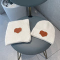 SET SCARF AND HAT IN WHITE WOOL 414795