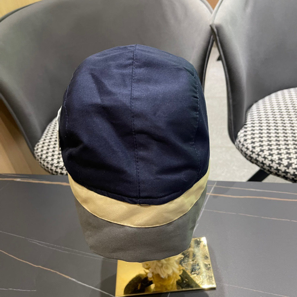 TRAPPER HAT IN DENIM BLUE SUEDE AND RABBIT FUR 439535